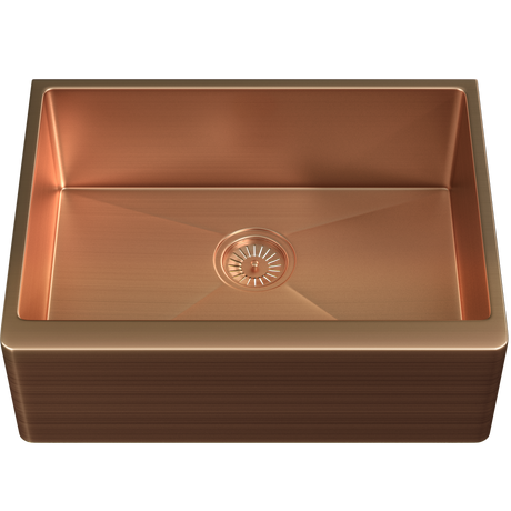 Ellsi Elite 1.0 Bowl Stainless Steel Belfast Kitchen Sink Brushed Copper 600mm x 440mm BRUSHED COPPER PDT-000025