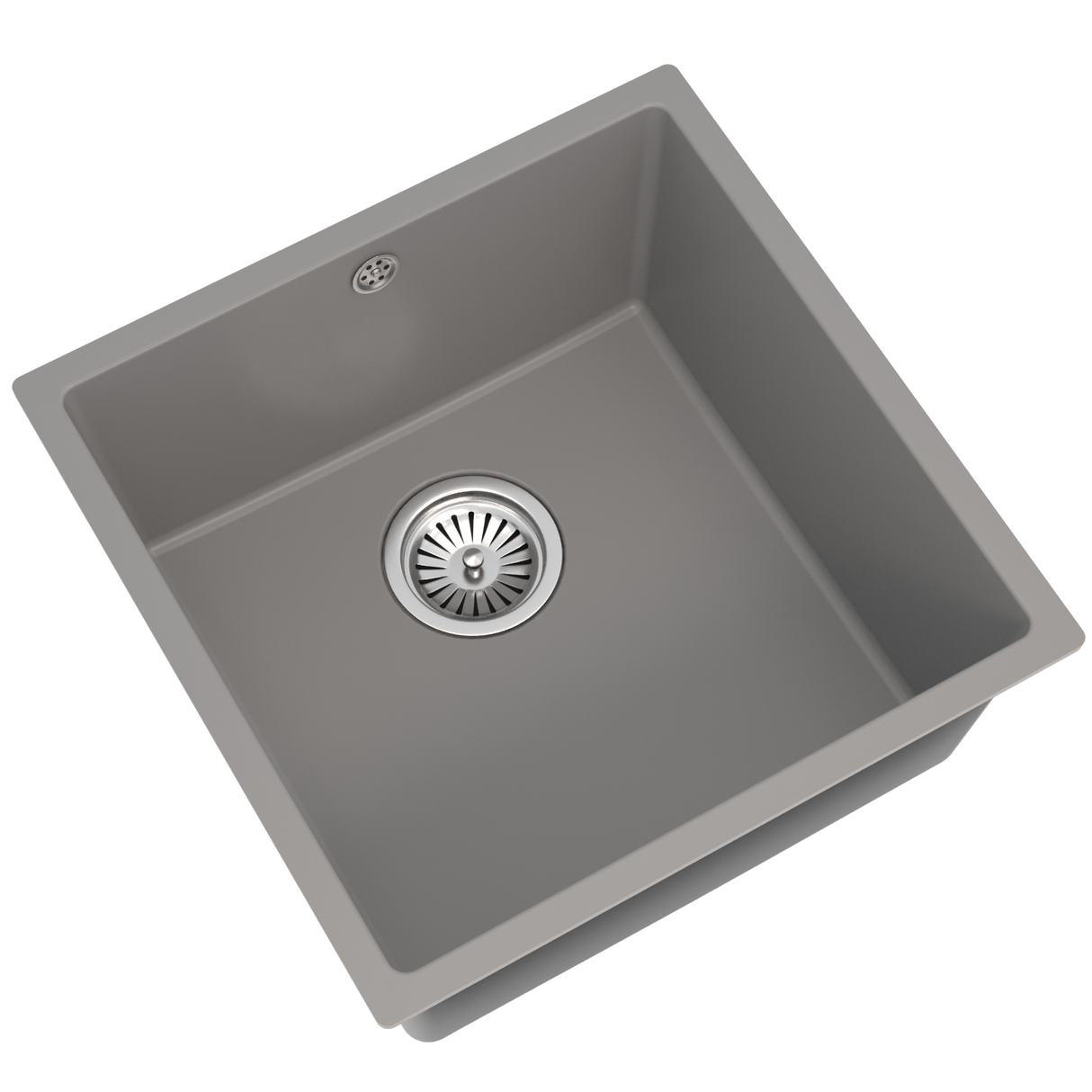 Ellsi Comite 1.0 Bowl Composite Undermount Kitchen Sink Matt Grey 440mm x 440mm MATT GREY PDT-000097_2