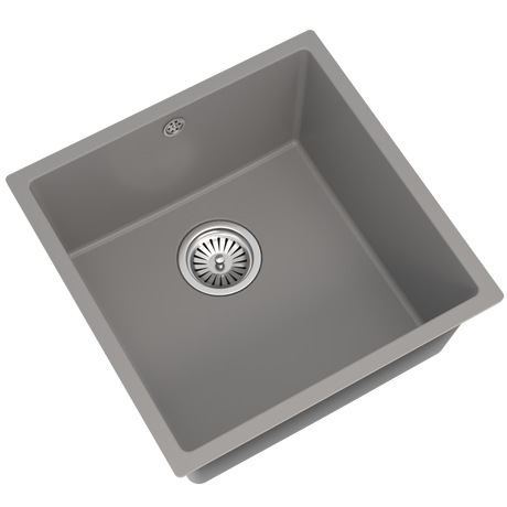 Ellsi Comite 1.0 Bowl Composite Undermount Kitchen Sink Matt Grey 440mm x 440mm MATT GREY PDT-000097_2