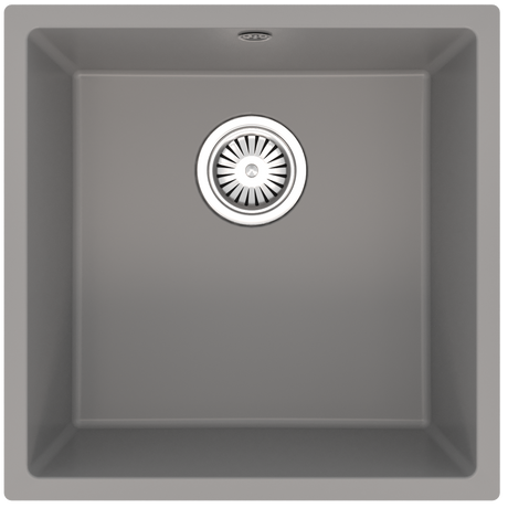 Ellsi Comite 1.0 Bowl Composite Undermount Kitchen Sink Matt Grey 440mm x 440mm MATT GREY PDT-000097_1