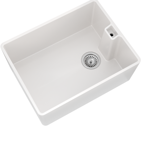 Ellsi Comite 1.0 Bowl Composite Belfast Kitchen Sink Gloss White 595mm x 445mm GLOSS WHITE PDT-000258_2