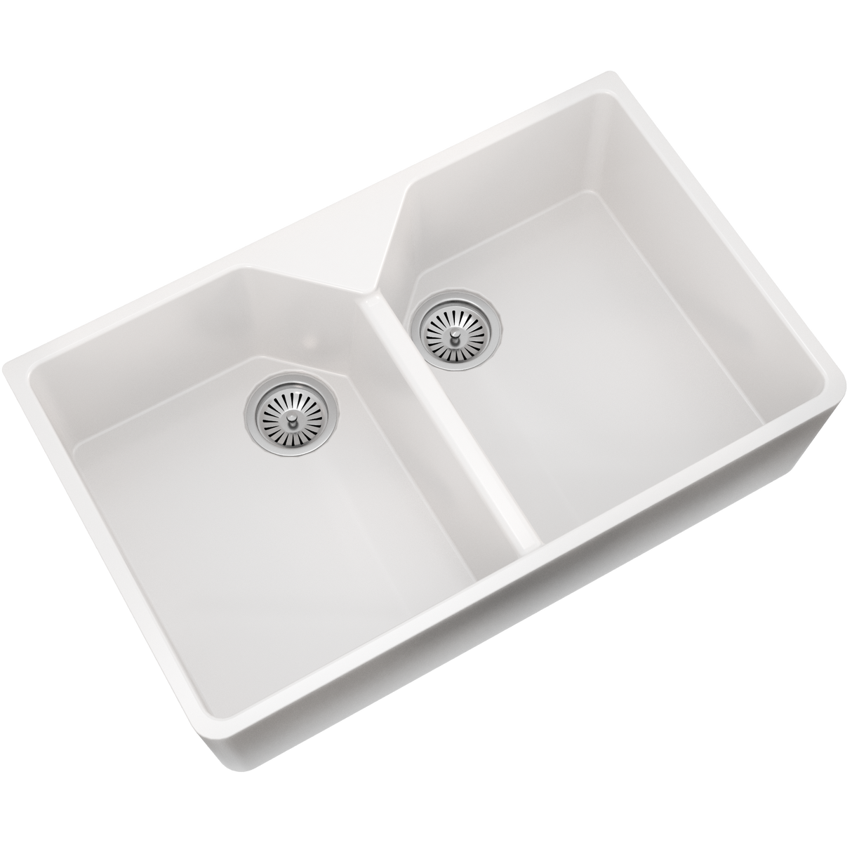 Ellsi Comite 2.0 Bowl Composite Belfast Kitchen Sink Gloss White 800mm x 500mm GLOSS WHITE PDT-000259_2