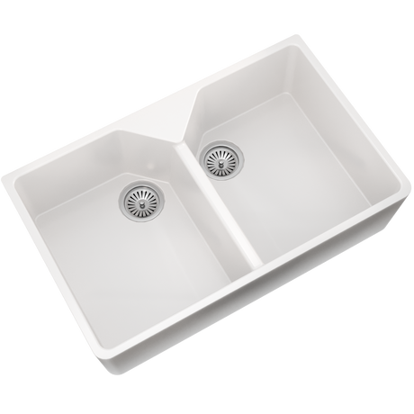 Ellsi Comite 2.0 Bowl Composite Belfast Kitchen Sink Gloss White 800mm x 500mm GLOSS WHITE PDT-000259_2