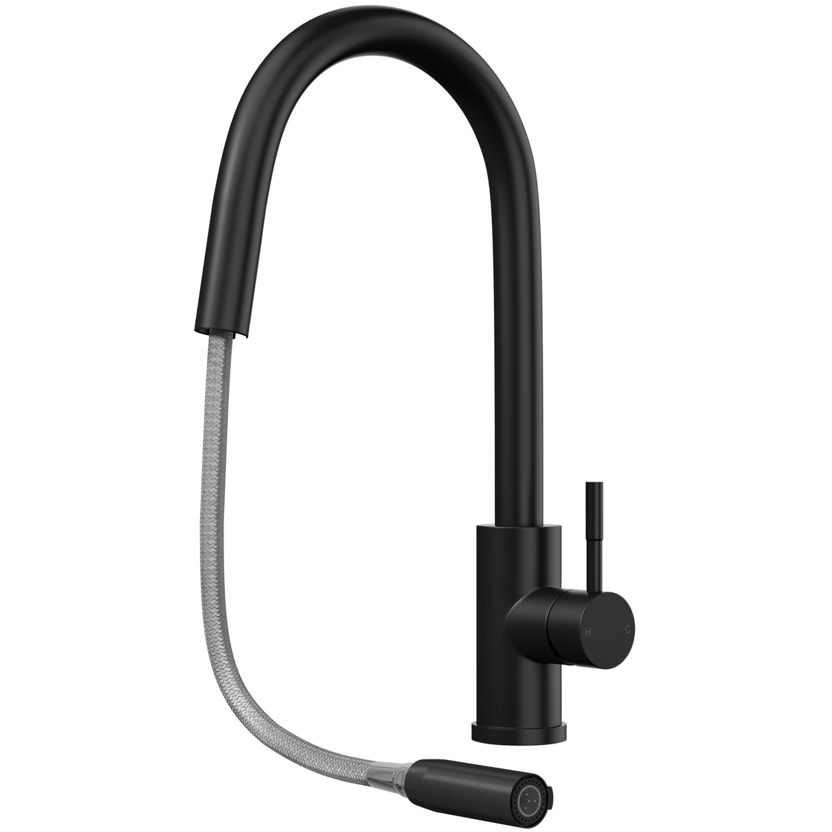 Ellsi Velia Pull-Out Single Lever Kitchen Mixer Tap MATT BLACK VEL-01-MB_2