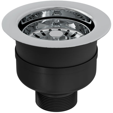 Top-Fix Kitchen Sink Waste Strainer 90mm - Polished Steel PDT-000528_3