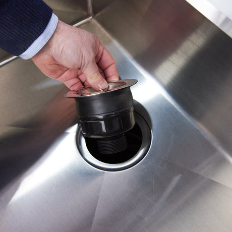 Top-Fix Kitchen Sink Waste Strainer 90mm - Polished Steel PDT-000528 LS6