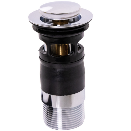 Top-Fix Push Button Click Clack Basin Waste - Slotted CHROME PDT-000601_2