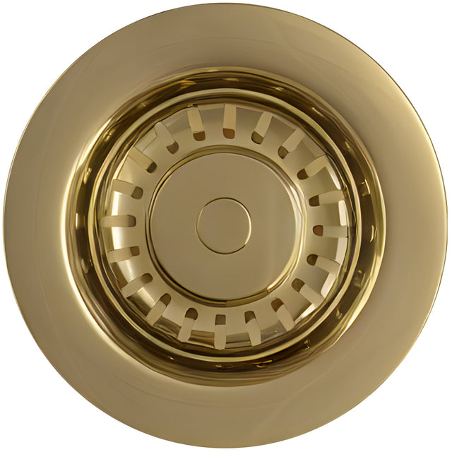 Top-Fix Kitchen Sink Waste Strainer 90mm - Brushed Brass PDT-000738_1