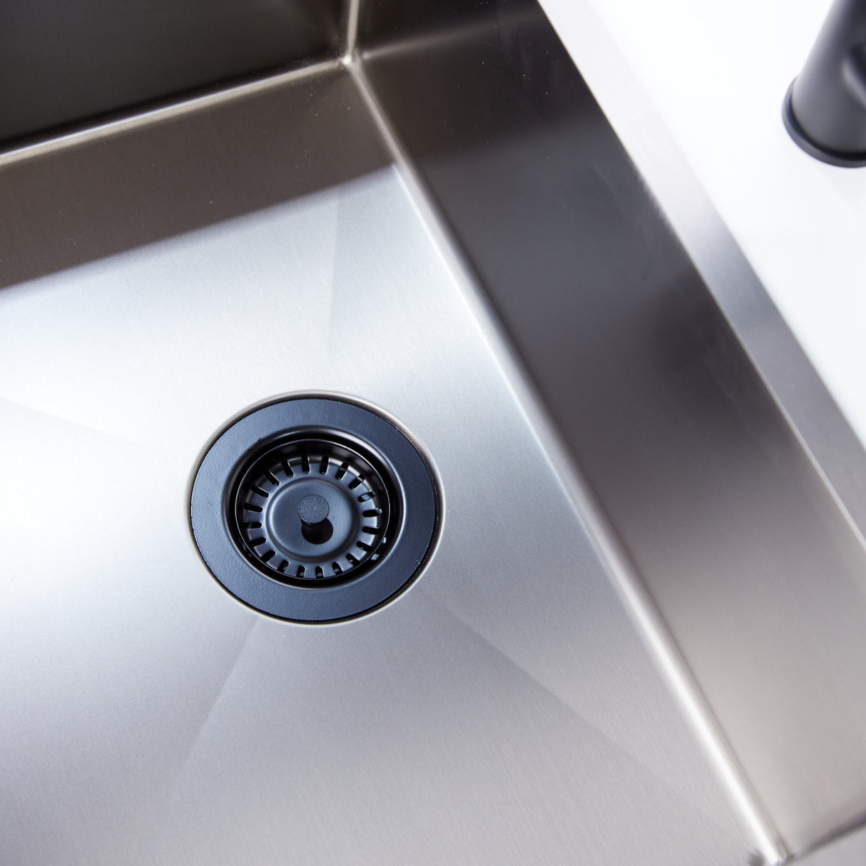 Top-Fix Kitchen Sink Waste Strainer 90mm - Matt Black PDT-000740 LS1