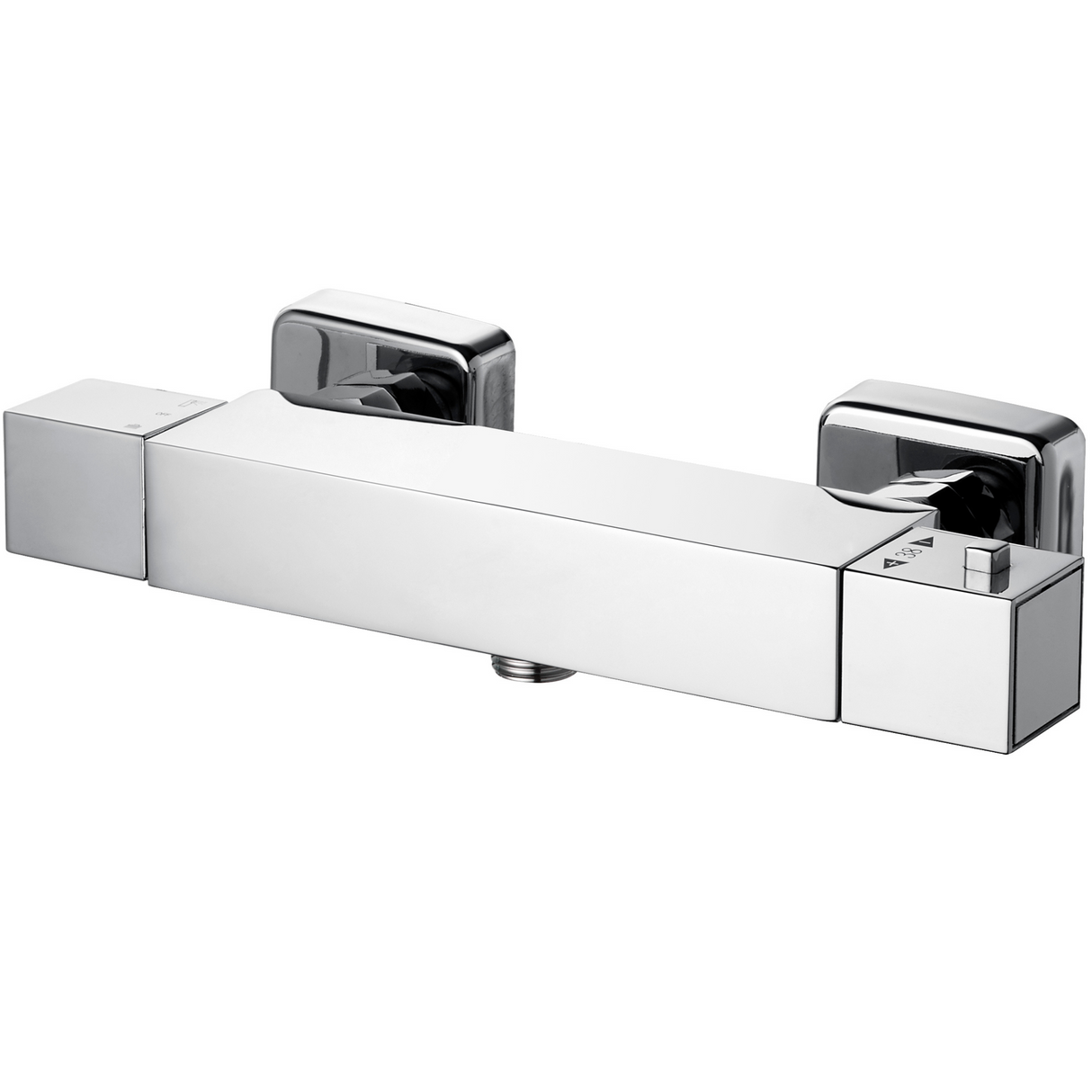 Ellsi Pour Square Thermostatic Bar Valve Chrome_2