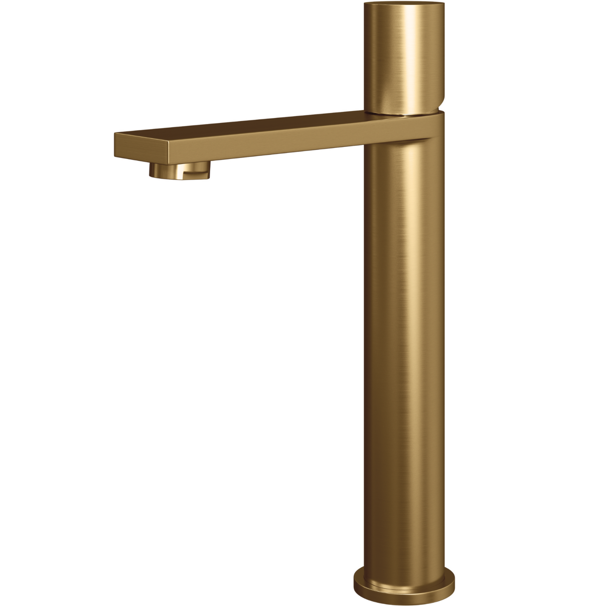 Ellsi Saris Tall Mono Basin Mixer Tap BRUSHED GOLD SAR-06-BG