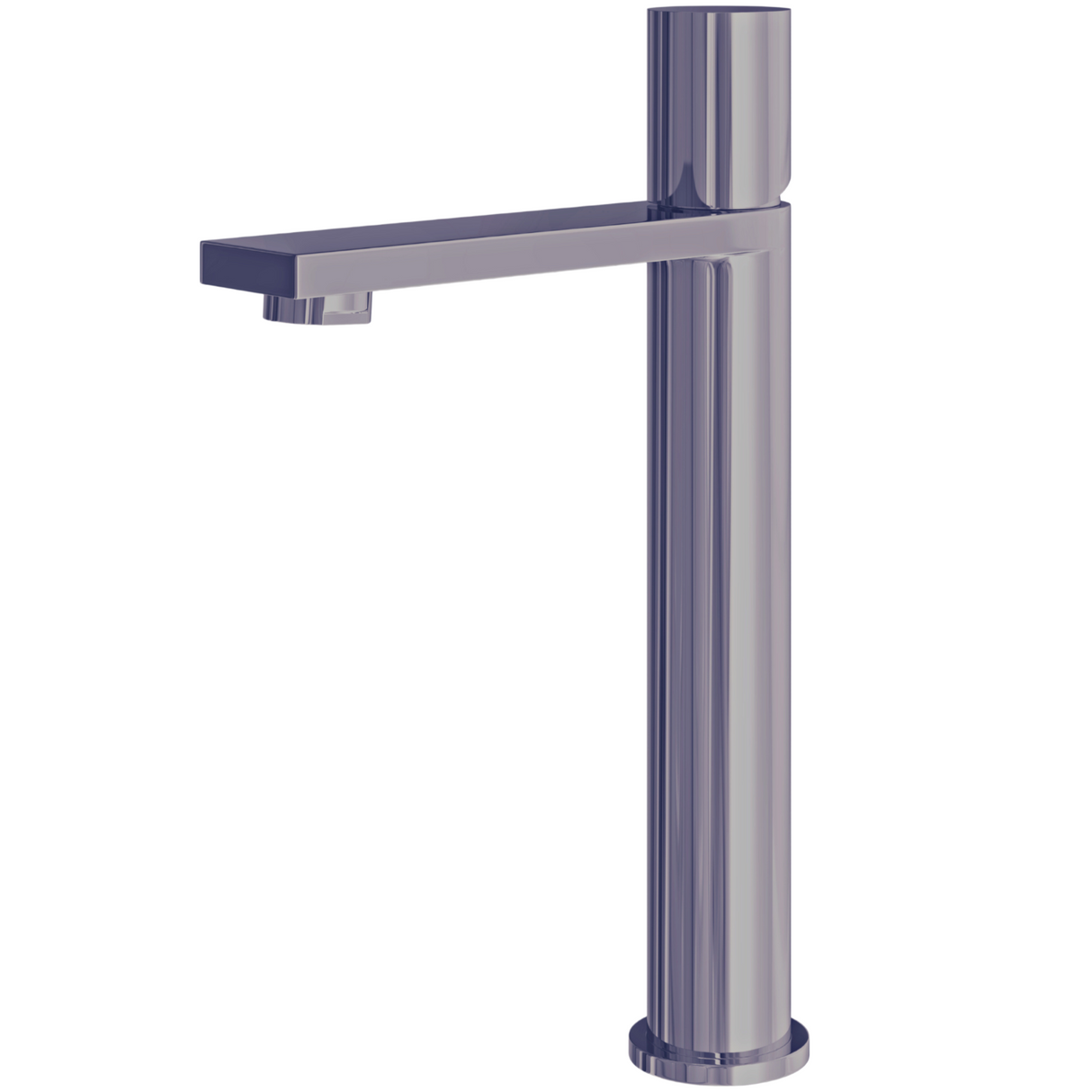 Ellsi Saris Tall Mono Basin Mixer Tap POLISHED GUN METAL SAR-06-PGM