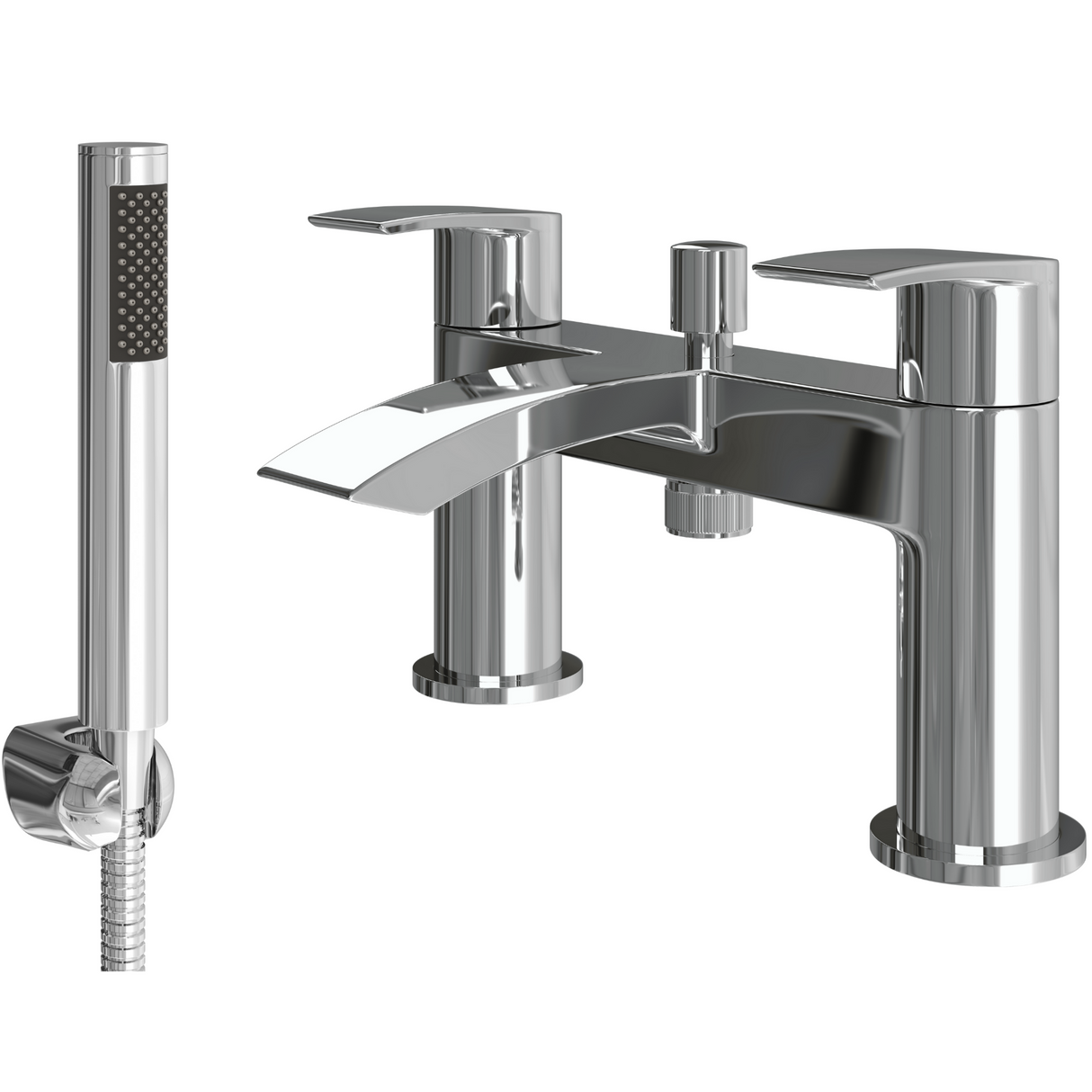 Ellsi Spear Waterfall Bath Shower Mixer Tap & Shower Kit CHROME SPE-02-CH