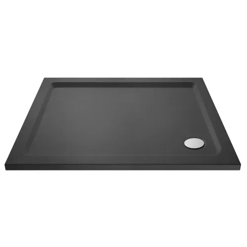 Nuie Pearlstone Rectangular Shower Tray Grey Slate TR71021