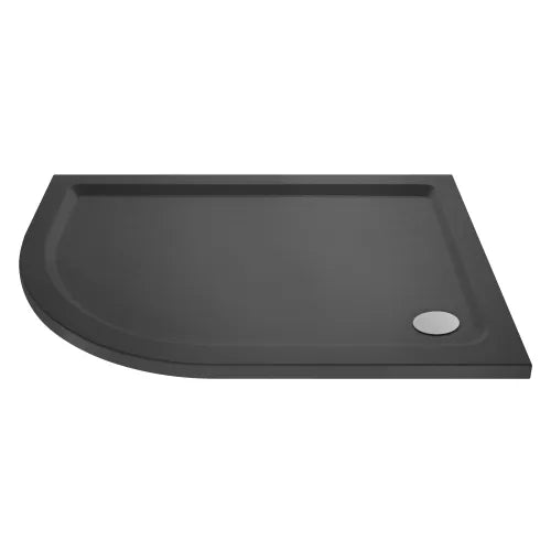 Nuie Pearlstone Offset Quadrant Shower Tray Grey Slate TR71114