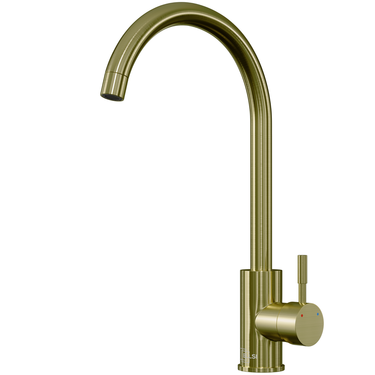 Ellsi Tivoli Single Lever Kitchen Mixer Tap BRUSHED BRASS TIV-01-BB