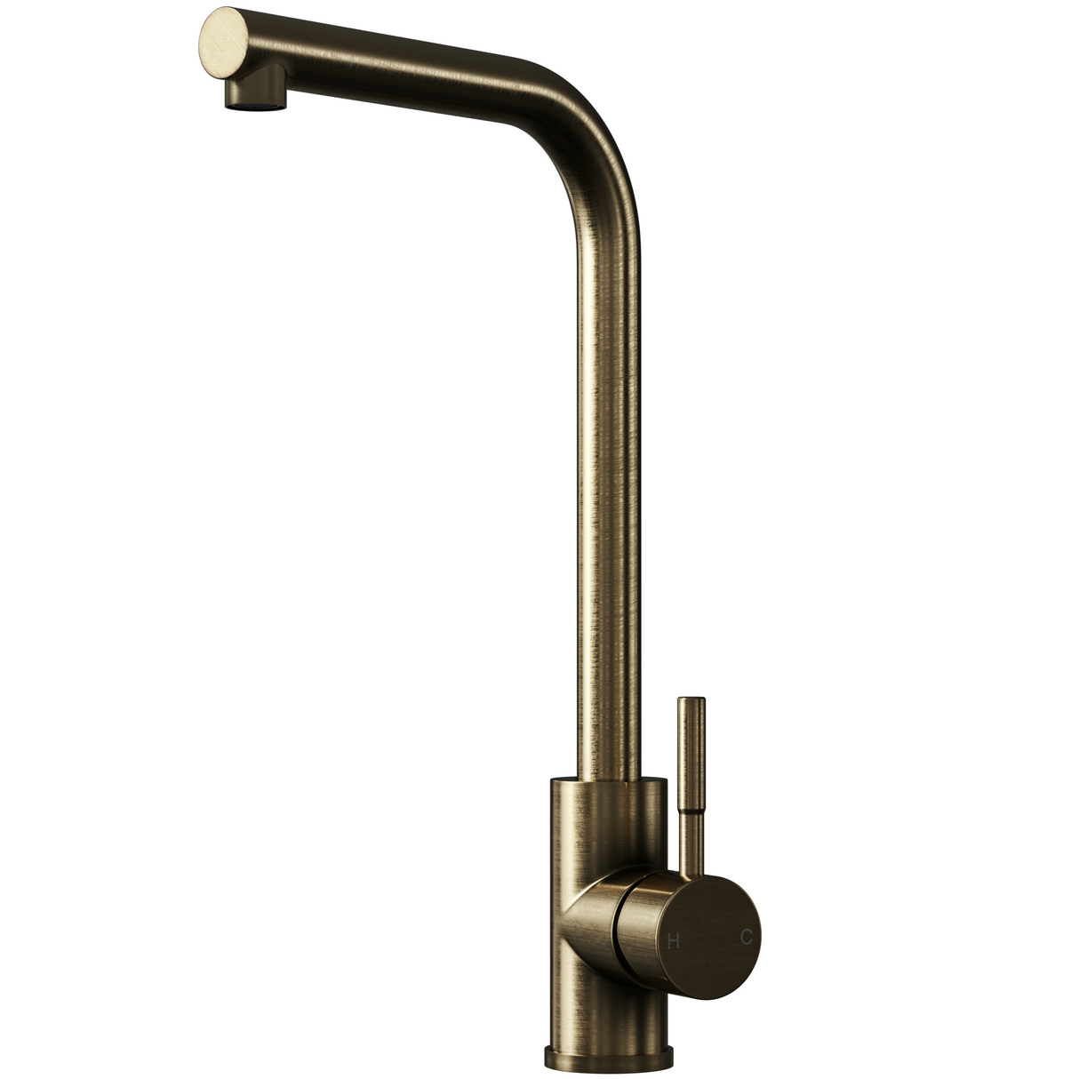 Ellsi Vito L- Neck Single Lever Kitchen Mixer Tap ANTIQUE BRASS VIT-03-AB
