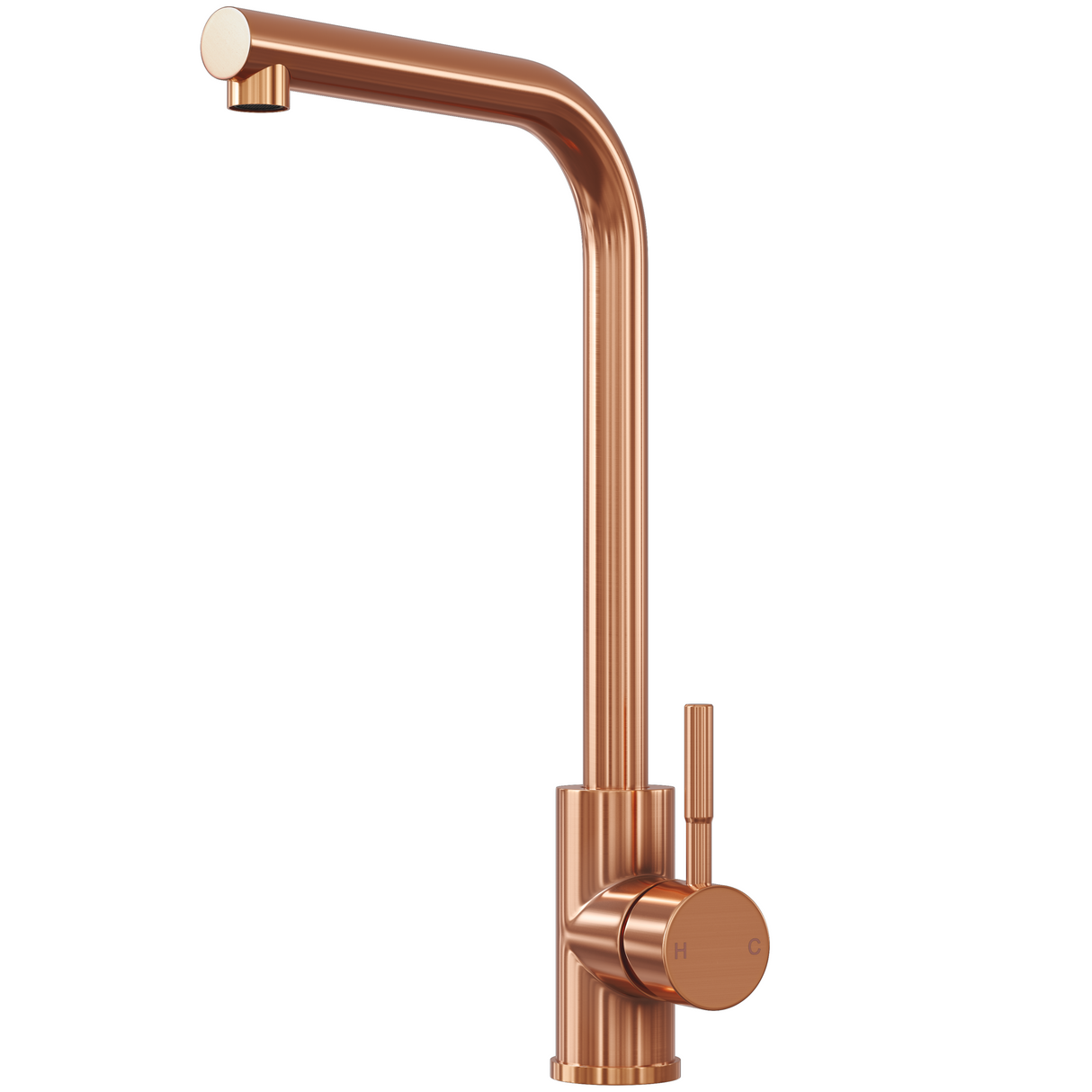 Ellsi Vito L- Neck Single Lever Kitchen Mixer Tap ROSE COPPER VIT-03-RC