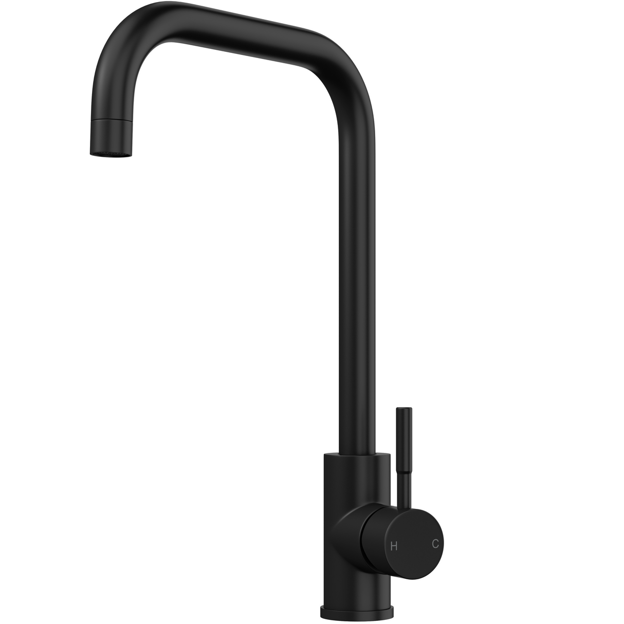 Ellsi Vito Square Neck Single Lever Kitchen Mixer Tap MATT BLACK VIT-02-MB