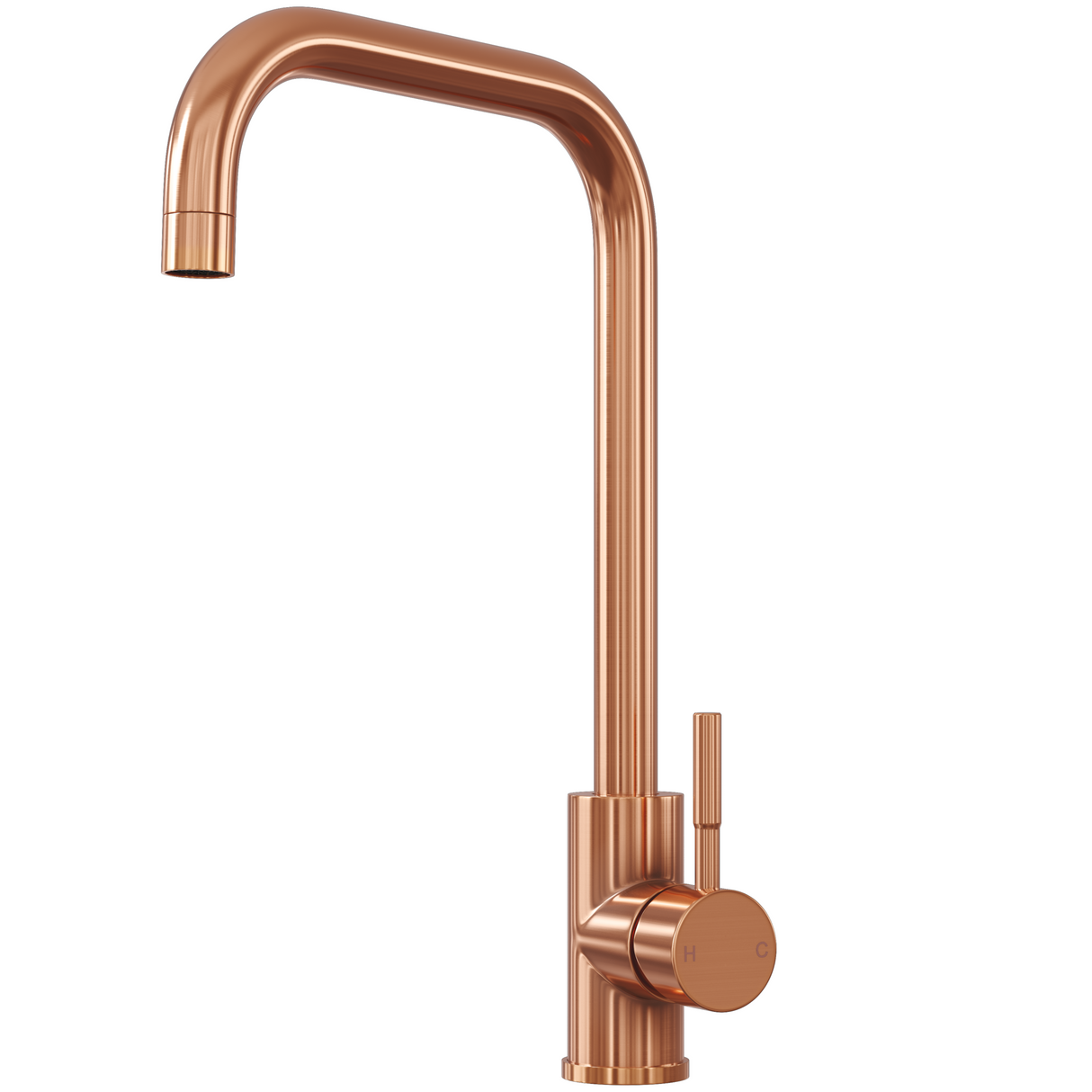 Ellsi Vito Square Neck Single Lever Kitchen Mixer Tap ROSE COPPER VIT-02-RC
