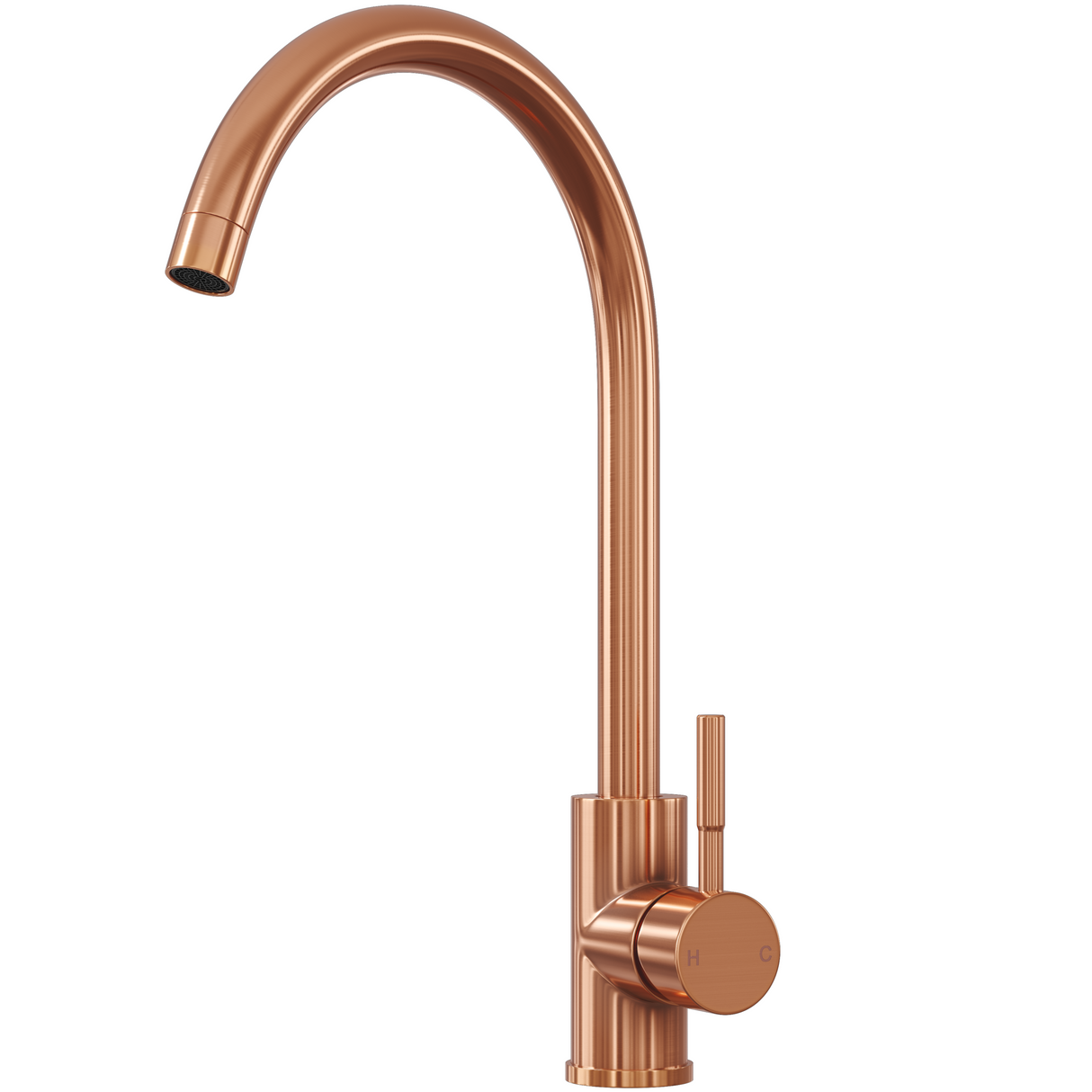 Ellsi Vito Swan Neck Single Lever Kitchen Mixer Tap ROSE COPPER VIT-01-RC