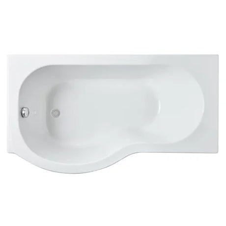 Nuie P-Shaped Shower Bath Without Bath Panel White WBP1585L