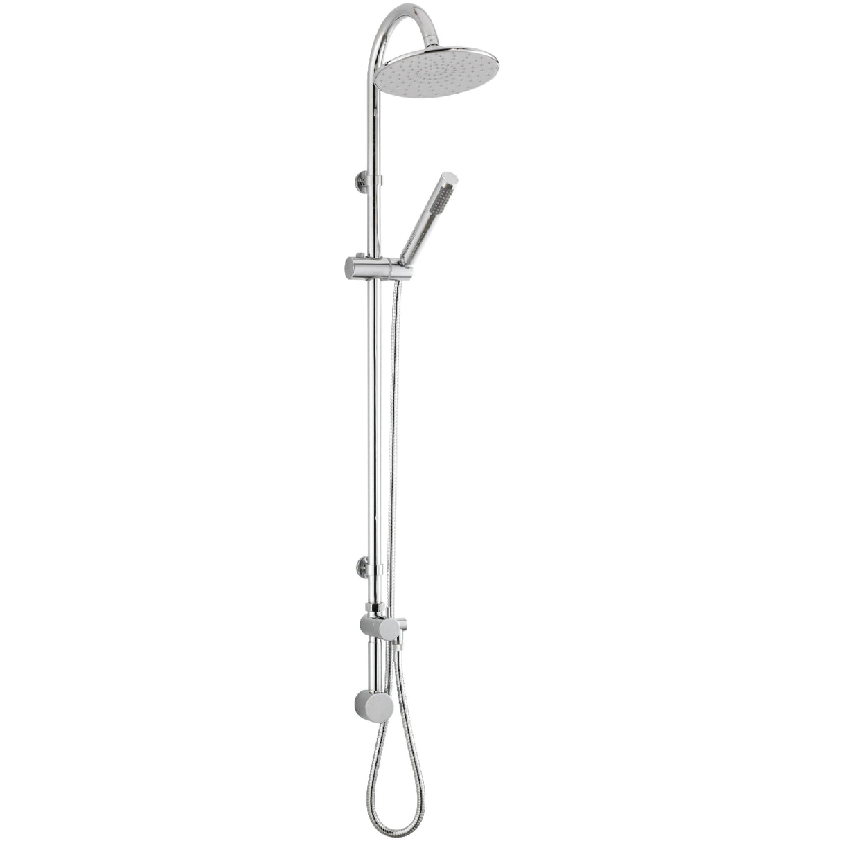 Hudson Reed Destiny Round 2 Outlet Rigid Riser Shower Kit Chrome A3115
