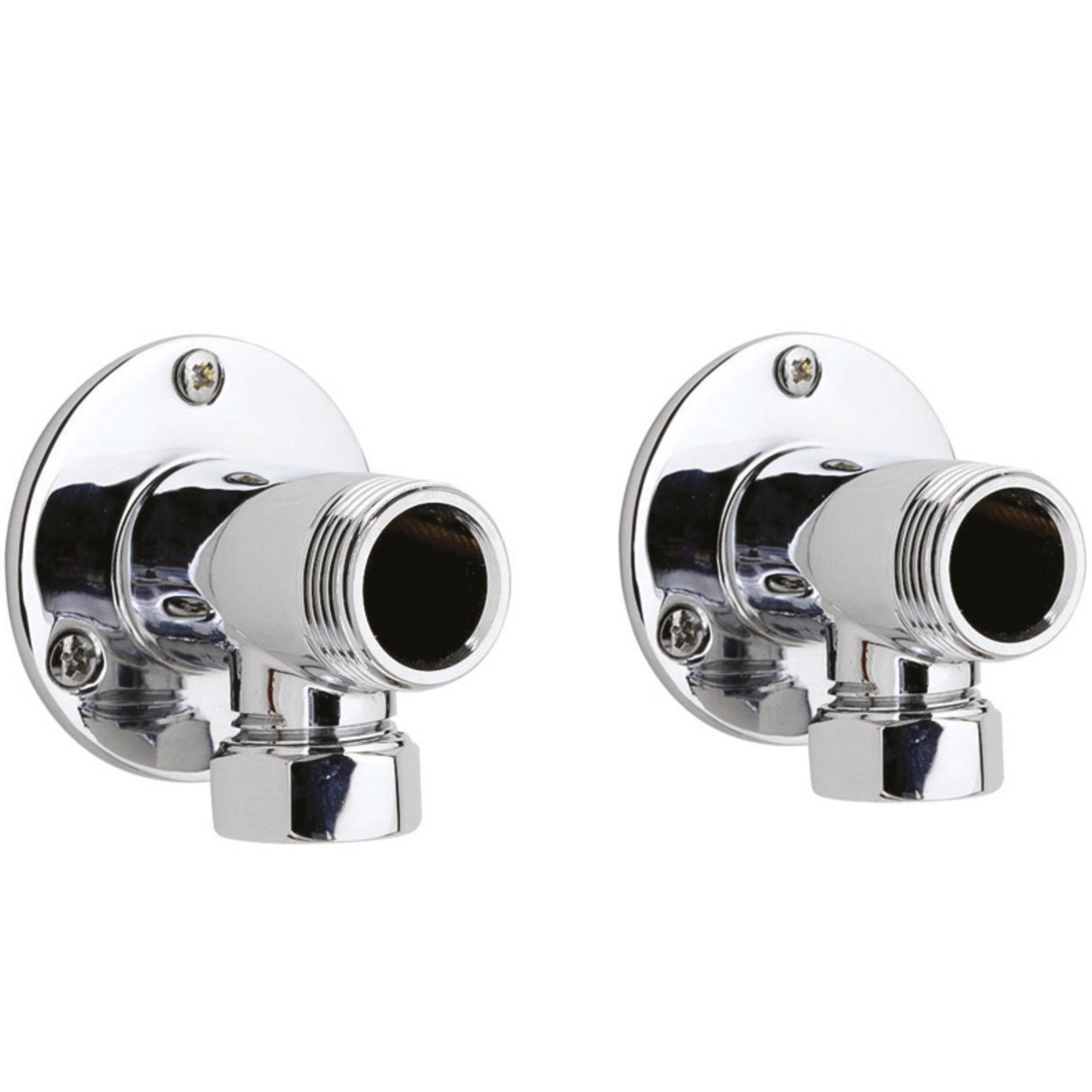 Nuie Backplate Elbow Unions For Exposed Shower Valves Chrome A312