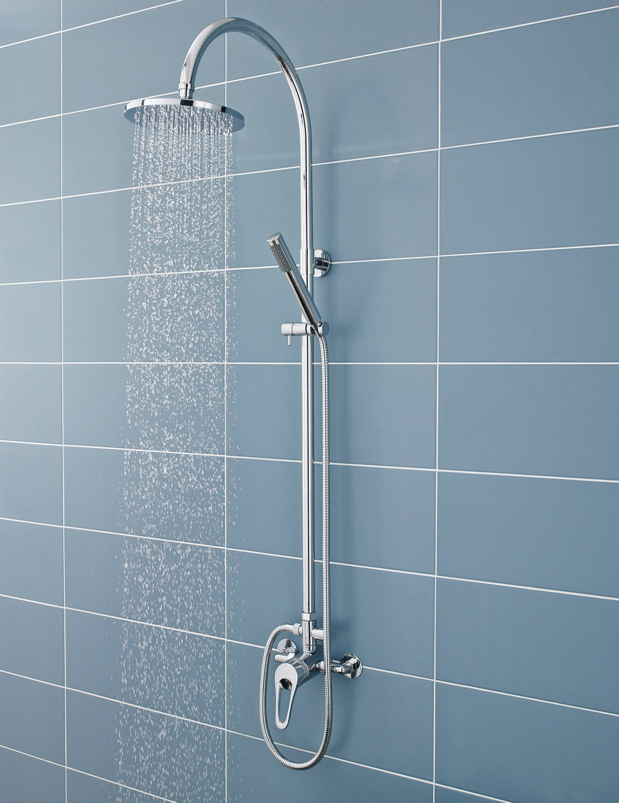 Nuie Exposed / Concealed Single Lever Manual Shower Chrome A3200 LS2