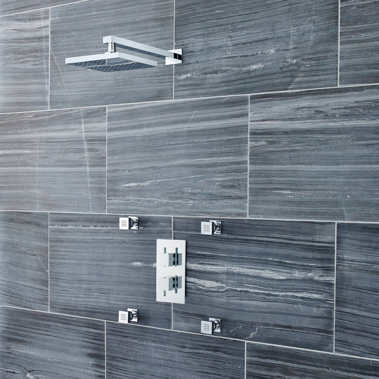 Hudson Reed Square Swivel Body Jet Chrome A354 LS
