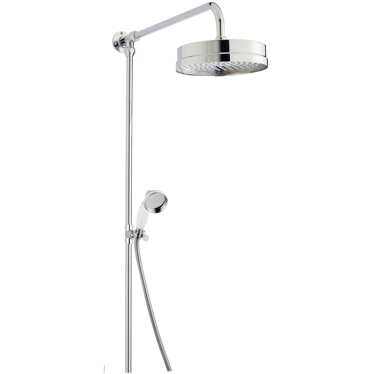 Nuie Luxury Traditional Rigid Riser Set Without Diverter Chrome A3606