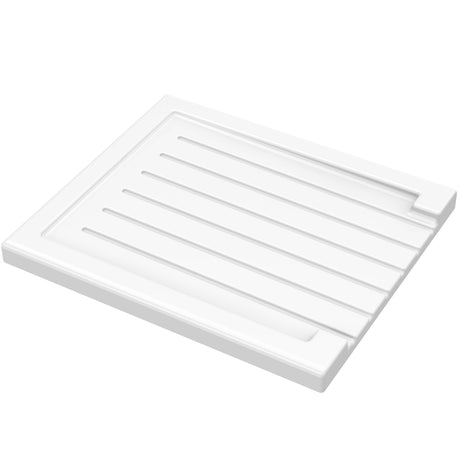 Nuie Ceramic Ridged Kitchen Sink Drainer White AC1DR21