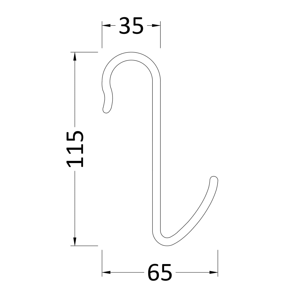 Nuie Radiator Hook Chrome ACC002 LD