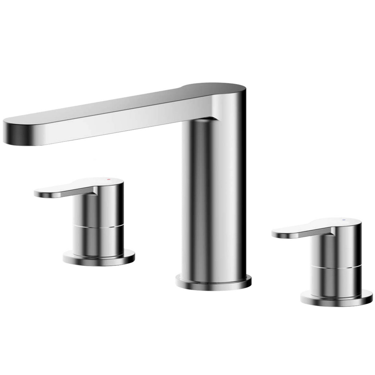 Nuie Arvan 3-Hole Deck Mounted Bath Filler Tap Chrome ARV333