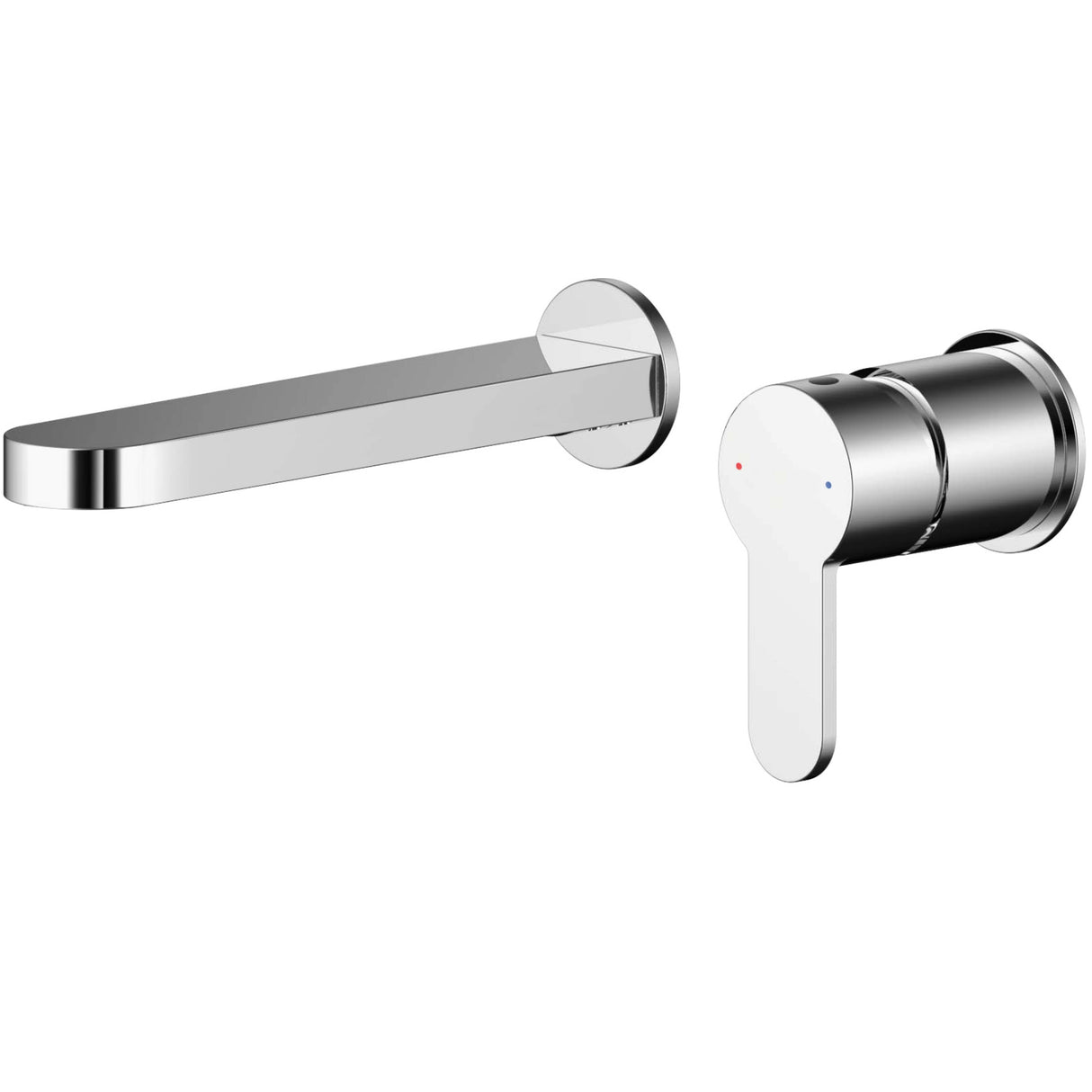 Nuie Arvan 2-Hole Wall Mounted Basin Mixer Tap Chrome ARV381