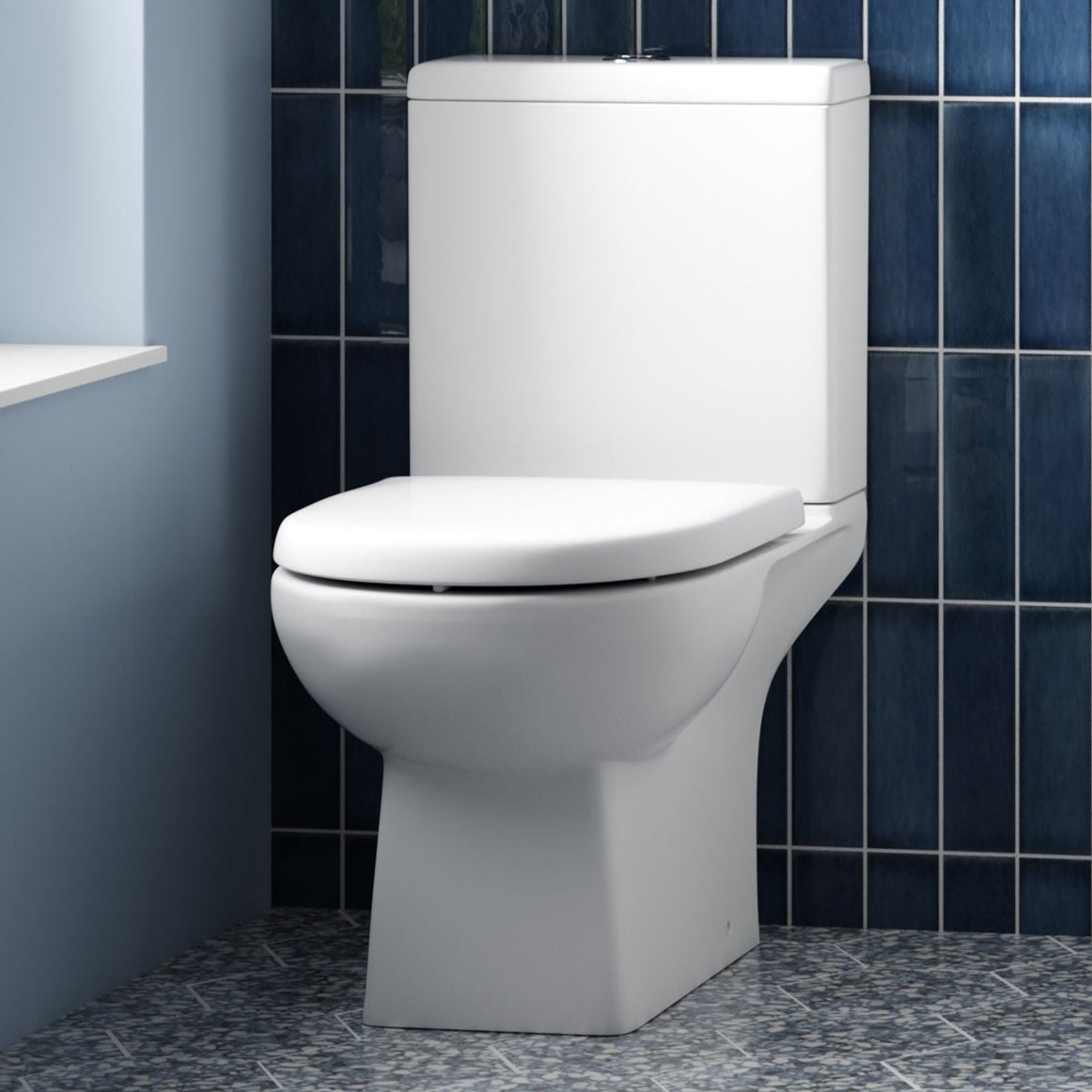 Nuie Asselby Close Coupled Toilet Without Seat CSS004 LS