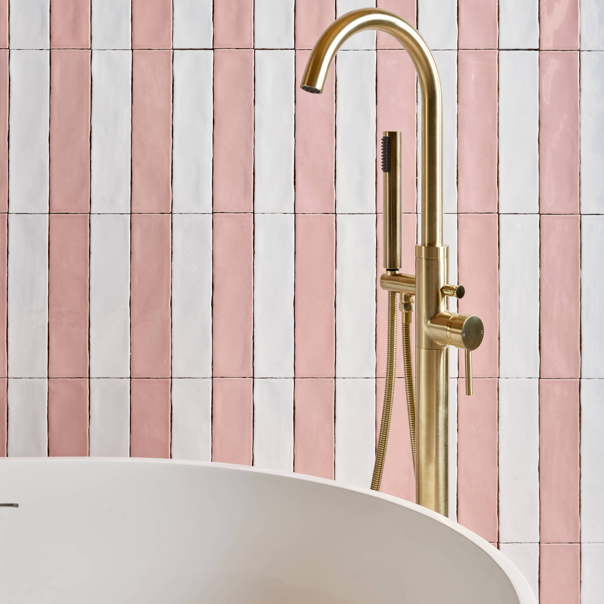 BC Designs Gio Cian Solid Surface Freestanding Bath L1645 x W935mm Polished White BAB062 LS7