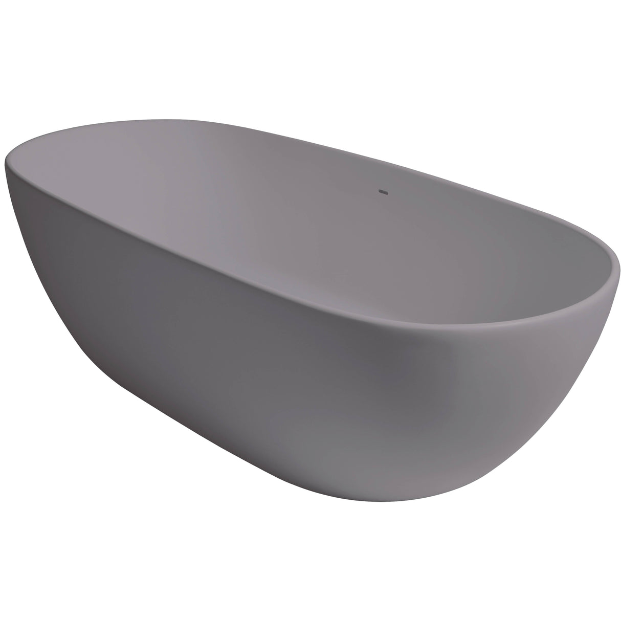 BC Designs Crea Cian Solid Surface Freestanding Bath L1665 x W780mm Satin Rose BAB076R