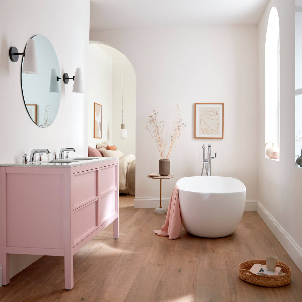 BC Designs Crea Cian Solid Surface Freestanding Bath L1665 x W780mm Silk Matt White BAB077 LS3