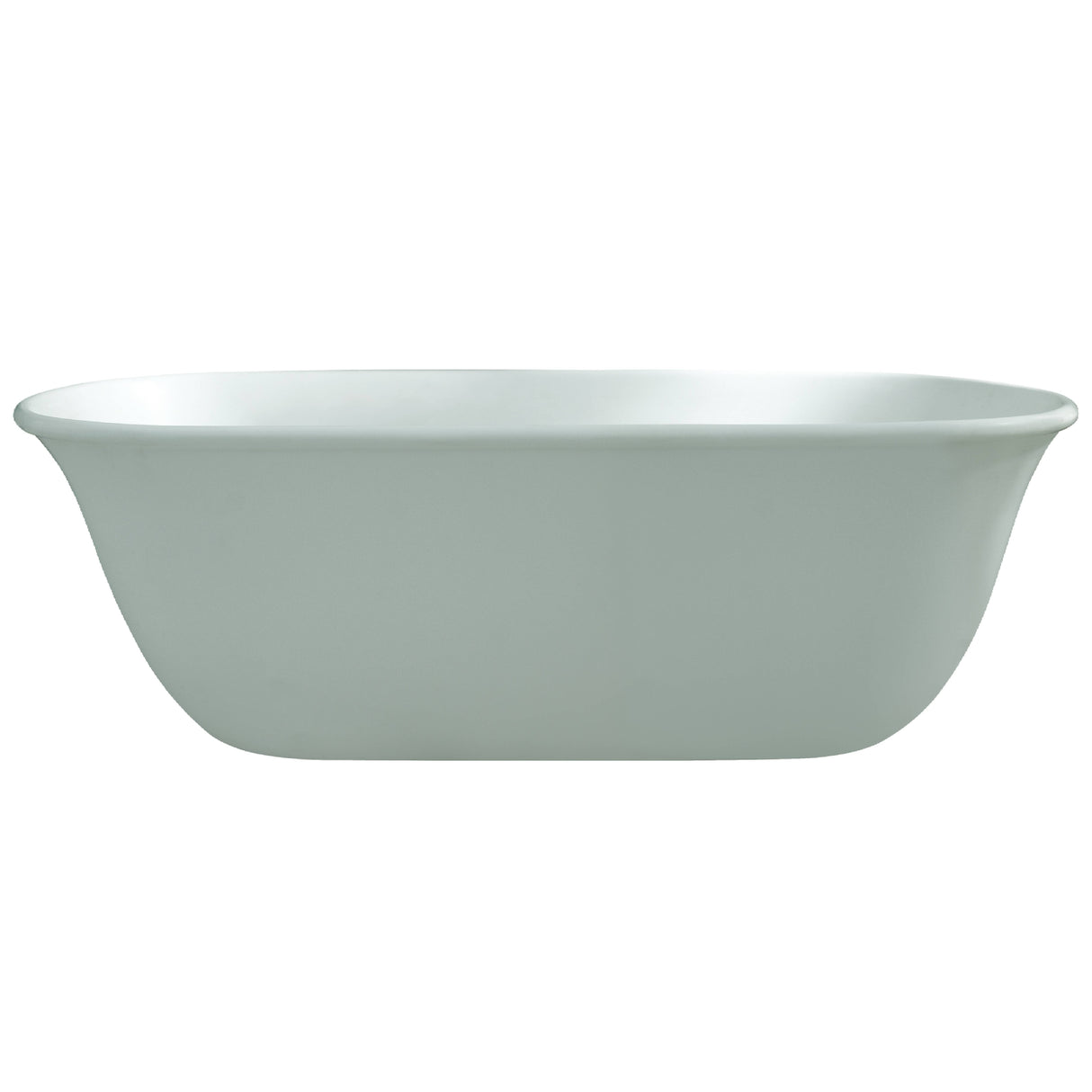 BC Designs Omnia Cian Solid Surface Freestanding Bath L1615 x W760mm Polished White BAB078