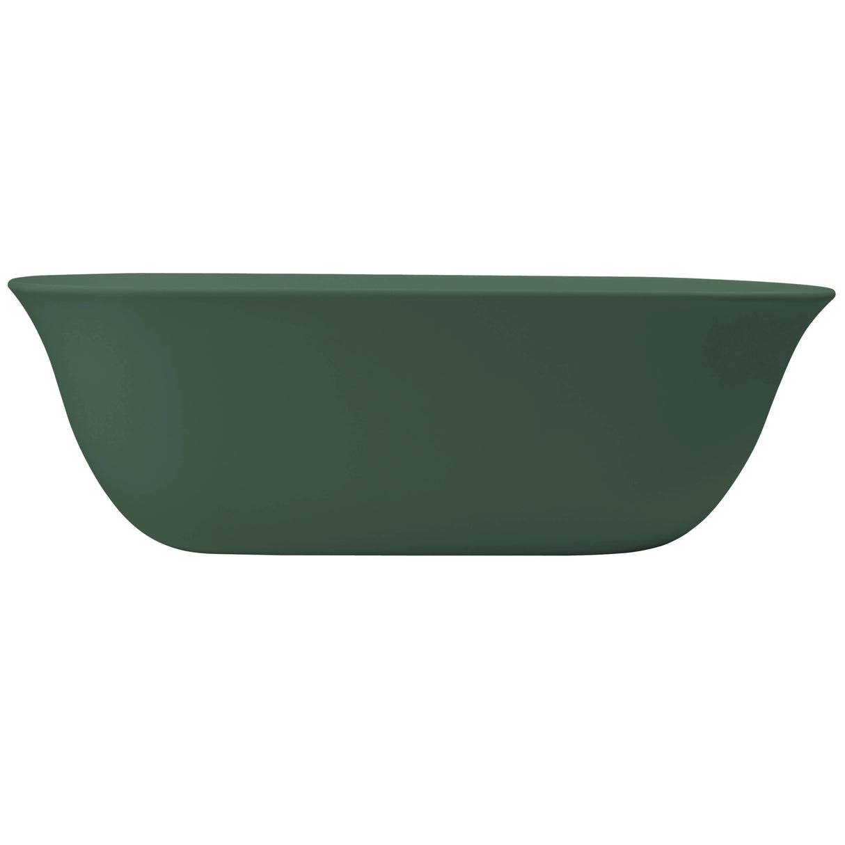 BC Designs Omnia Cian Solid Surface Freestanding Bath L1615 x W760mm Khaki Green BAB078KG