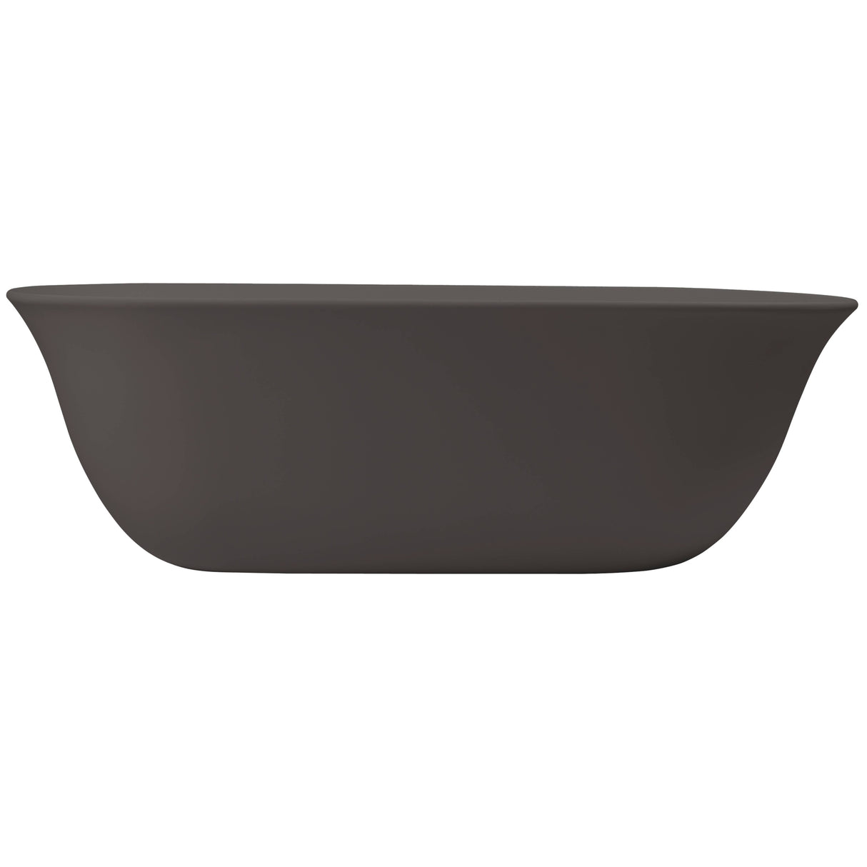 BC Designs Omnia Cian Solid Surface Freestanding Bath L1615 x W760mm Mushroom BAB078M