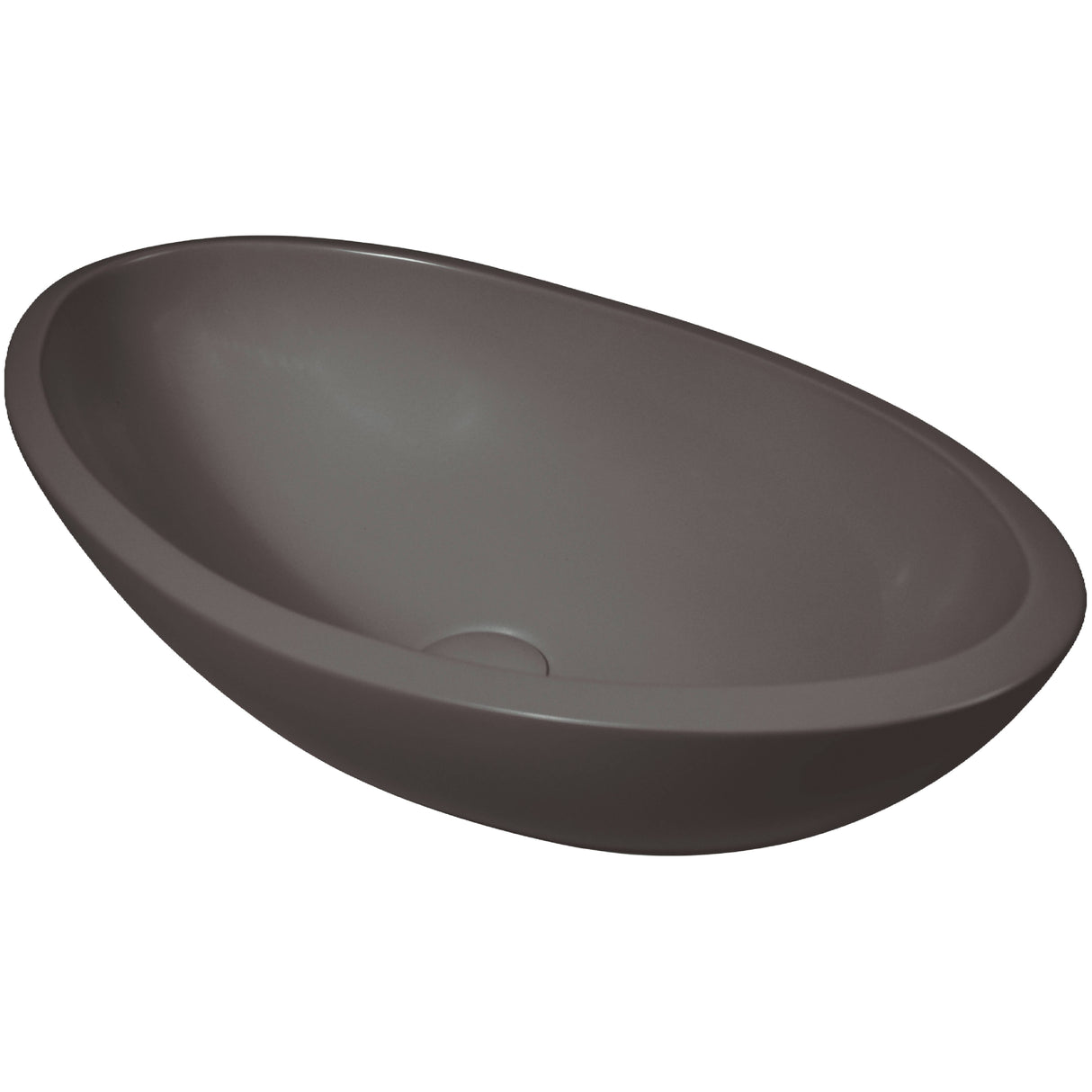 BC Designs Kurv Cian Solid Surface Countertop Basin L615 x W360mm Mushroom BAB105M
