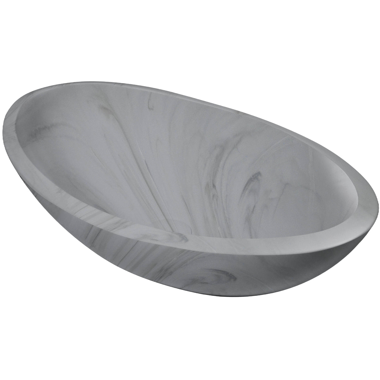 BC Designs Kurv Cian Solid Surface Countertop Basin L615 x W360mm Marble BAB105ME