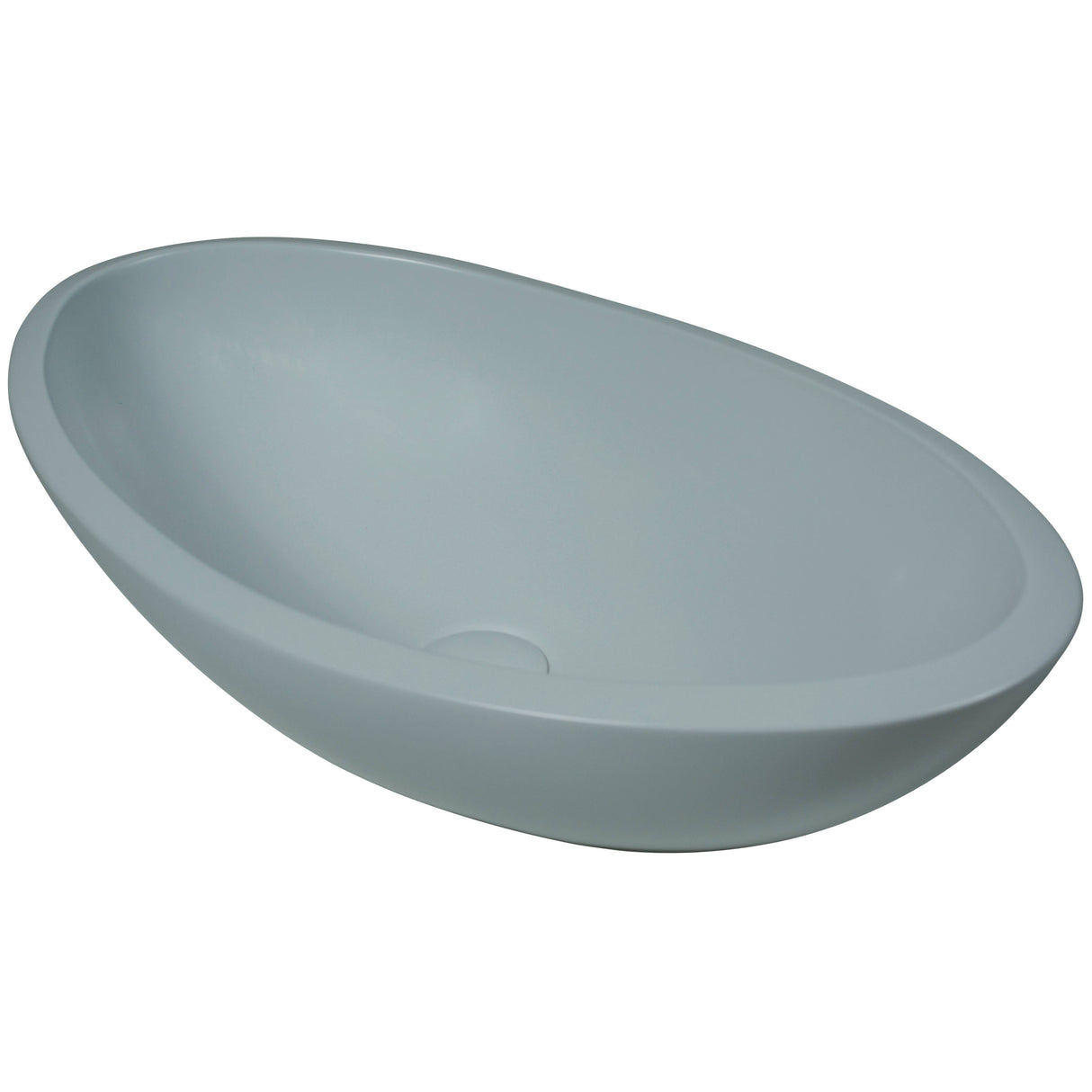 BC Designs Kurv Cian Solid Surface Countertop Basin L615 x W360mm Powder Grey BAB105PG