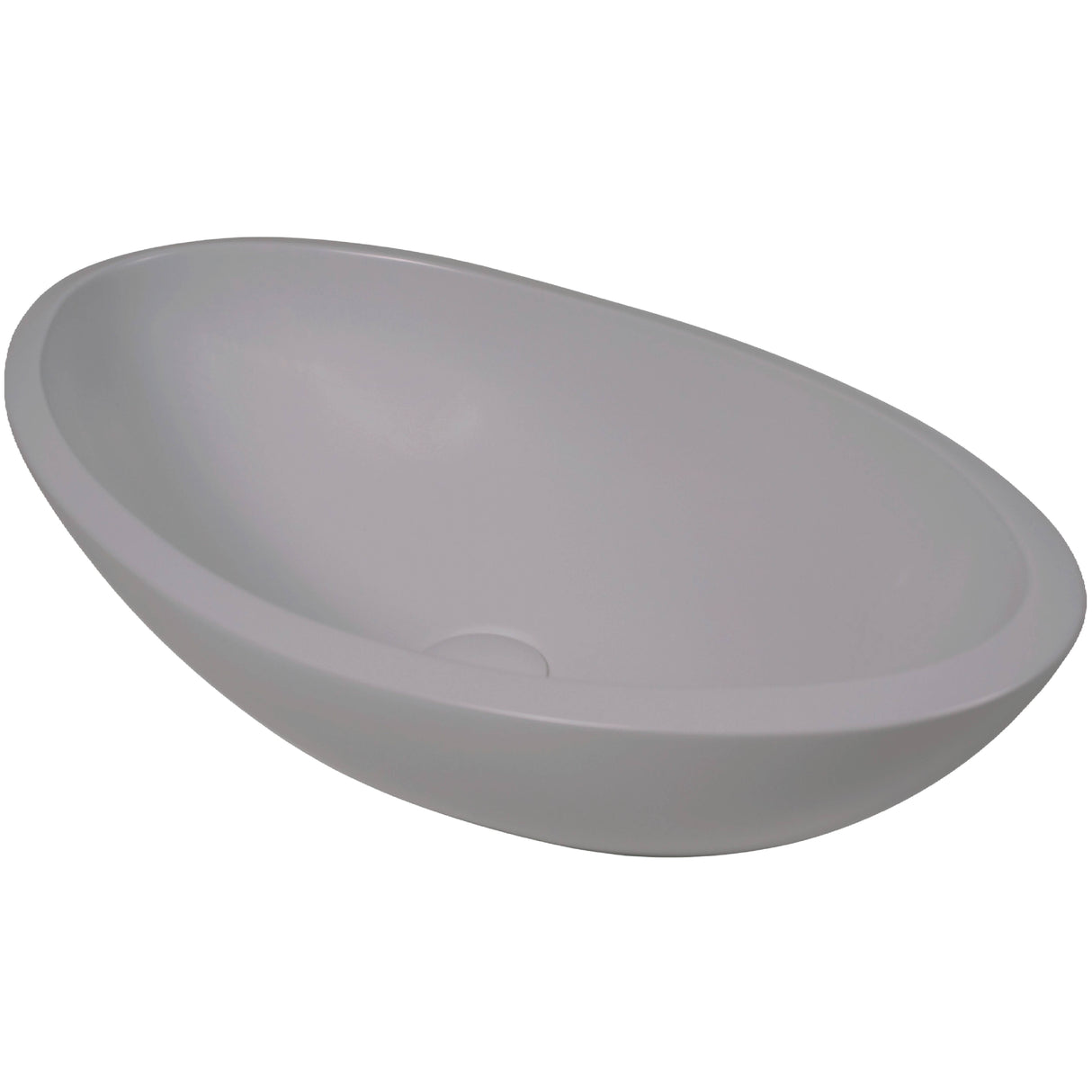 BC Designs Kurv Cian Solid Surface Countertop Basin L615 x W360mm Satin Rose BAB105R