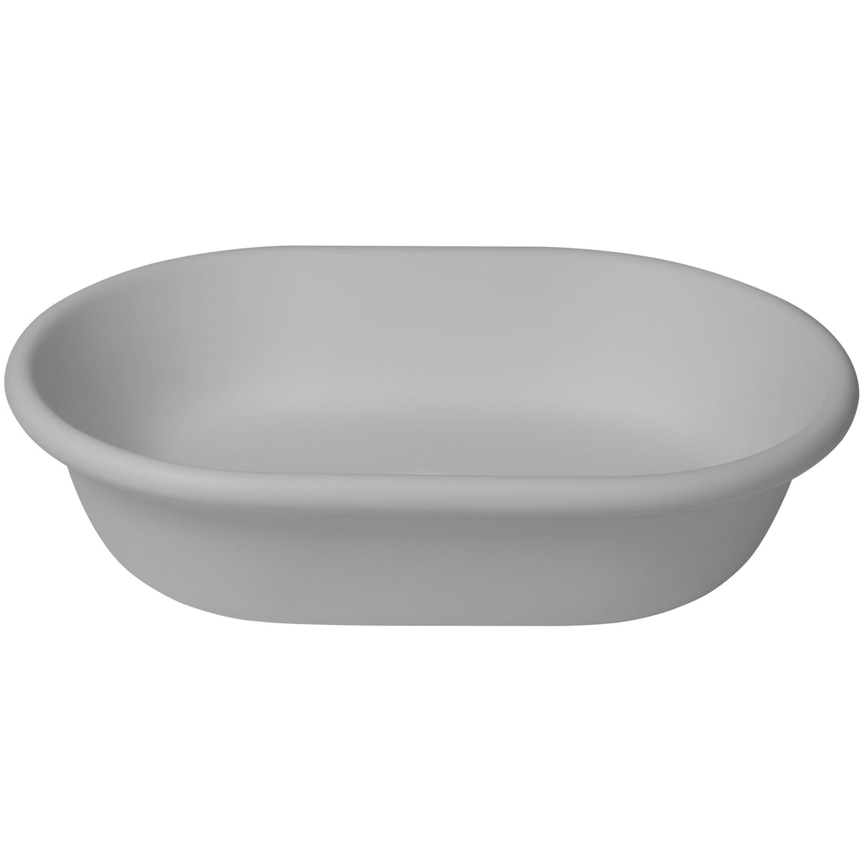 BC Designs Omnia Cian Solid Surface Countertop Basin L530 x W360mm Polished White BAB160_2
