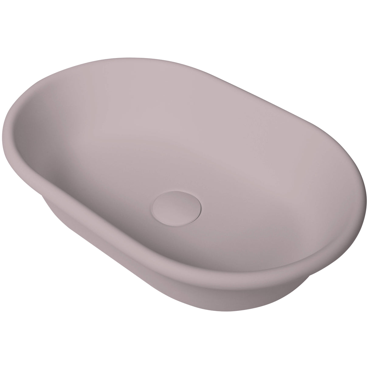 BC Designs Omnia Cian Solid Surface Countertop Basin L530 x W360mm Satin Rose BAB160R