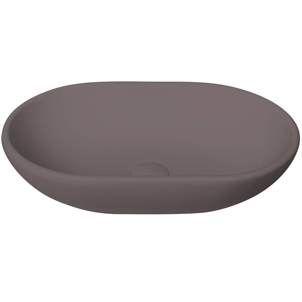 BC Designs Crea Cian Solid Surface Countertop Basin L525 x W340mm Mushroom BAB162M