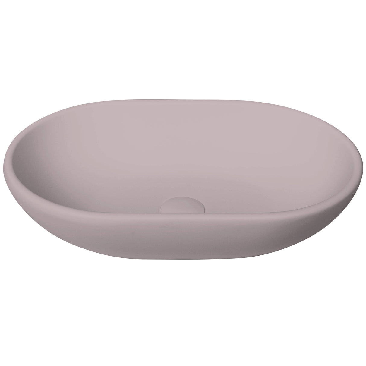 BC Designs Crea Cian Solid Surface Countertop Basin L525 x W340mm Satin Rose BAB162R